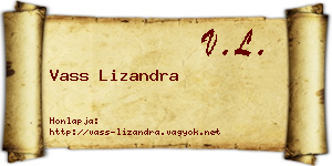 Vass Lizandra névjegykártya